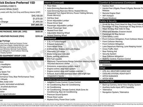 Used 2025 Buick Enclave Preferred w/ Trailering Package, 5000 lbs. image 12