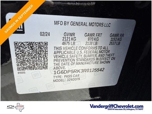 Used 2024 Cadillac CT5 Sport w/ Parking Package RWD image 28