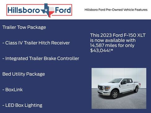 Used 2023 Ford F150 XLT w/ Equipment Group 302A High AWD/4WD image 13