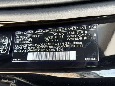 New 2026 Volvo XC60 B5 Core w/ Climate Package AWD/4WD image 25