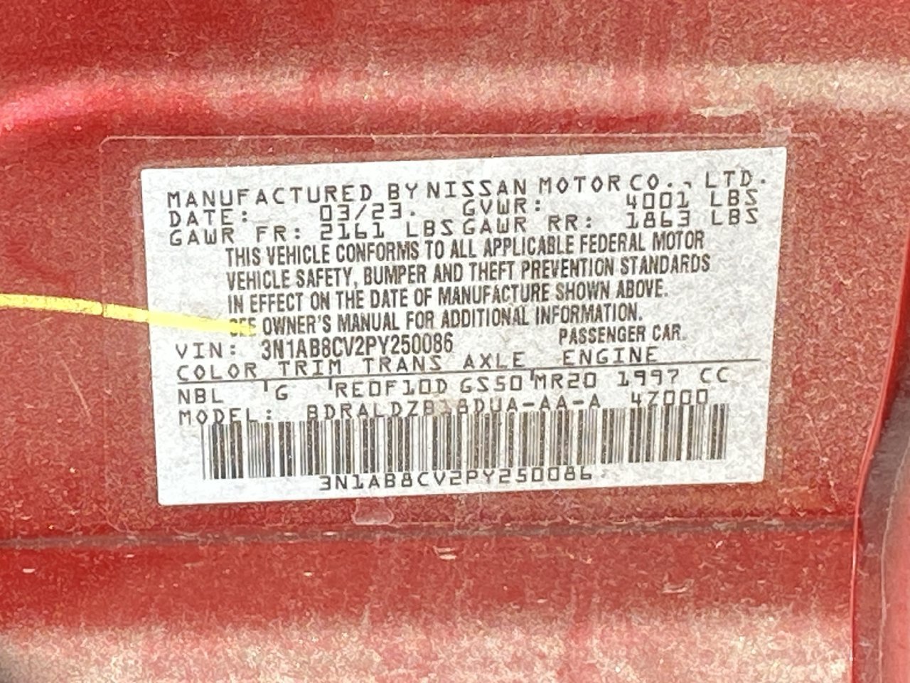 Used 2023 Nissan Sentra SV FWD image 12