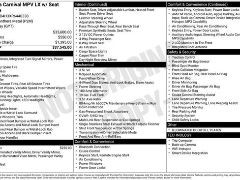 Used 2024 Kia Carnival LX FWD image 16
