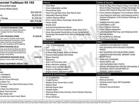 Used 2023 Chevrolet TrailBlazer RS w/ Sun and Liftgate Package FWD image 30
