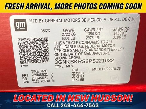 Used 2023 Chevrolet Blazer RS w/ Driver Confidence II Package image 14