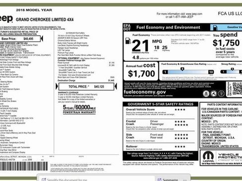 Used 2018 Jeep Grand Cherokee Limited image 25