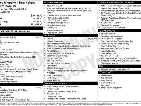 Certified 2024 Jeep Wrangler Unlimited Sahara AWD/4WD image 35