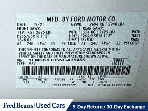 Used 2022 Ford Explorer Timberline AWD/4WD image 31