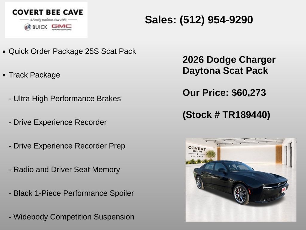 New 2026 Dodge Charger Daytona Scat Pack w/ Track Package AWD/4WD image 10