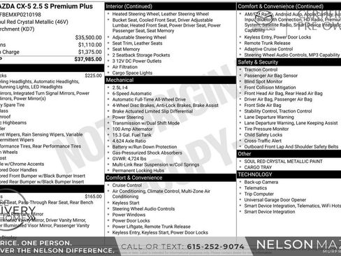 Certified 2023 MAZDA CX-5 AWD 2.5 S w/ Premium Plus Pkg image 2