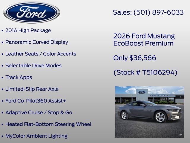 New 2026 Ford Mustang Premium RWD image 6