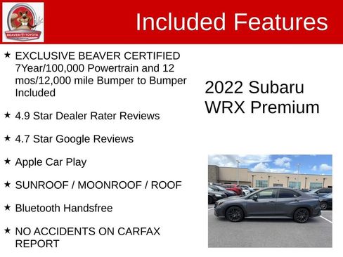 Used 2022 Subaru WRX Premium AWD/4WD image 5