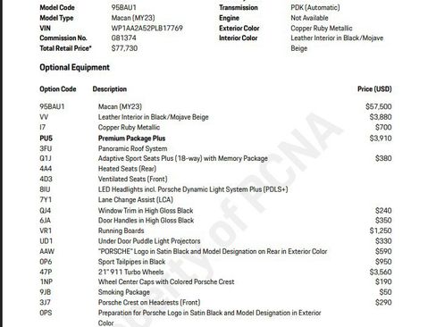 Certified 2023 Porsche Macan AWD/4WD image 10