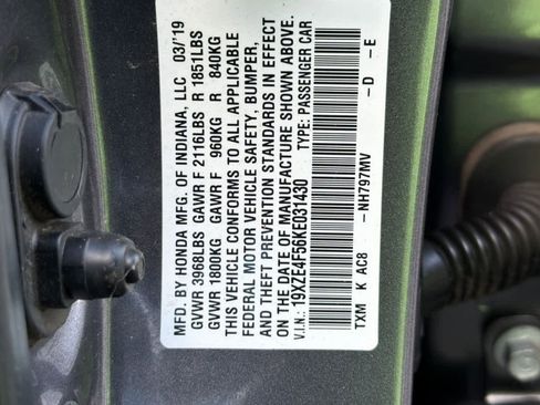 Certified 2019 Honda Insight EX image 27