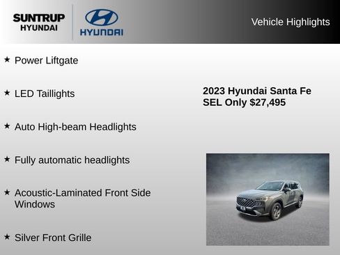 Used 2023 Hyundai Santa Fe SEL w/ Premium Package AWD/4WD image 23