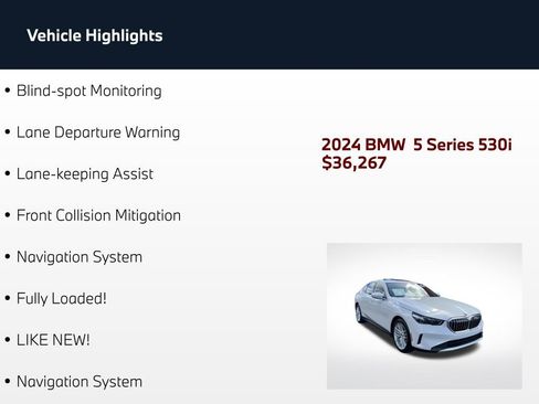 Used 2024 BMW 530i RWD image 4