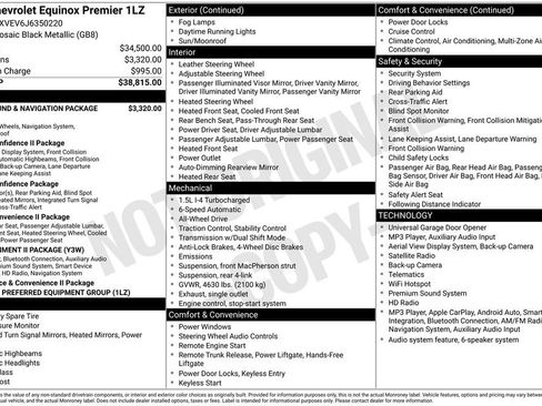 Certified 2018 Chevrolet Equinox Premier AWD/4WD image 36