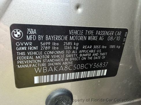 Used 2011 BMW 750i RWD image 96