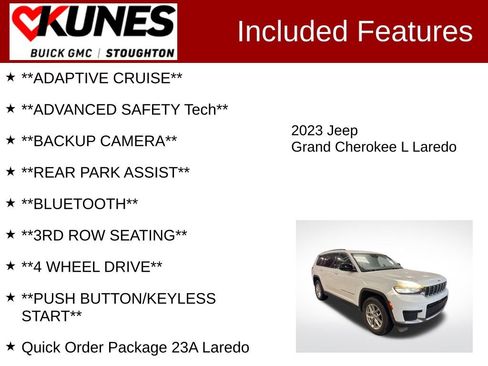 Used 2023 Jeep Grand Cherokee L Laredo image 2