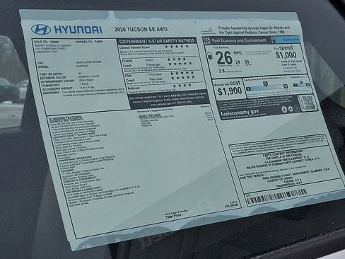 New 2026 Hyundai Tucson SE image 3