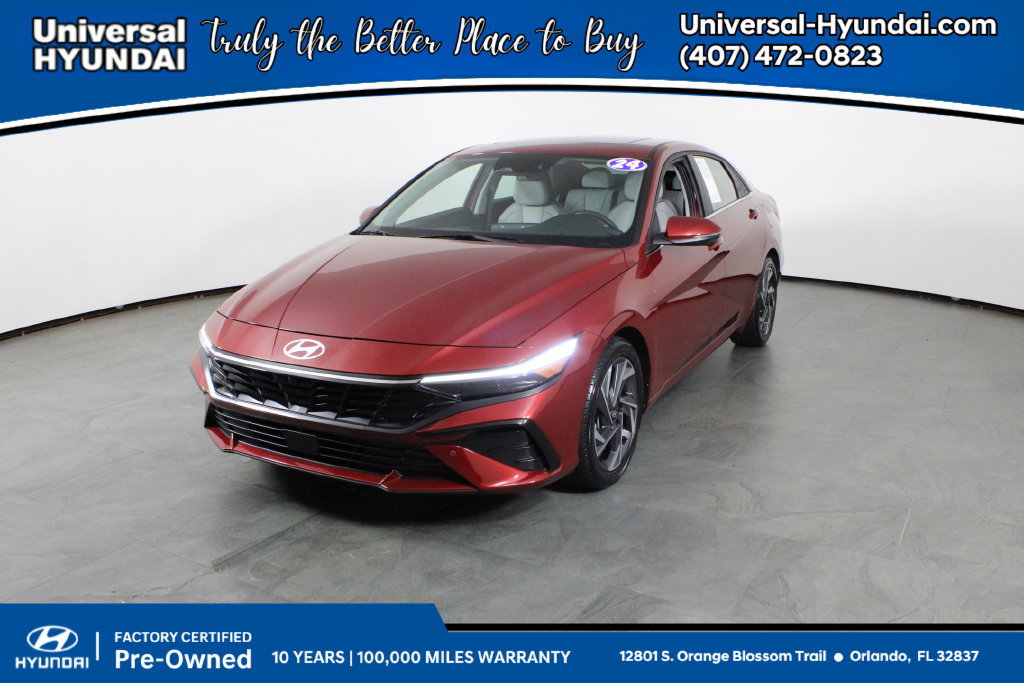 Certified 2024 Hyundai Elantra Limited FWD 360° Tour
