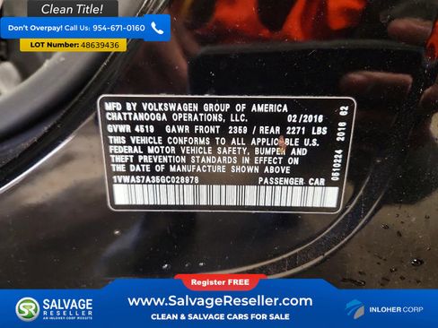 Used 2016 Volkswagen Passat 1.8T S image 16