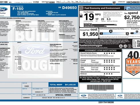 Used 2017 Ford F150 XL w/ XL Power Equipment Group AWD/4WD image 3
