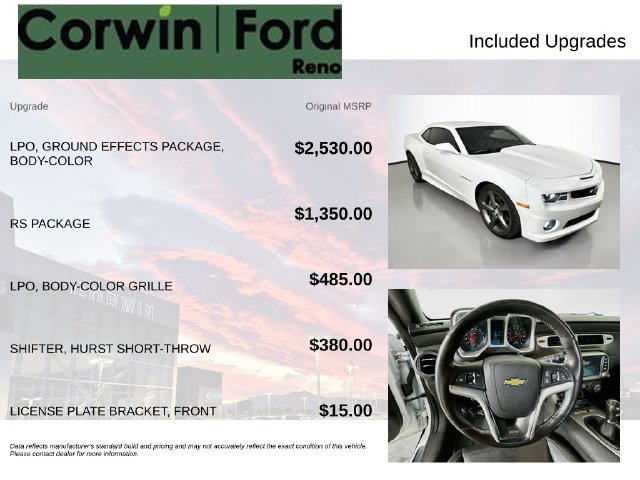Used 2013 Chevrolet Camaro SS RWD image 3