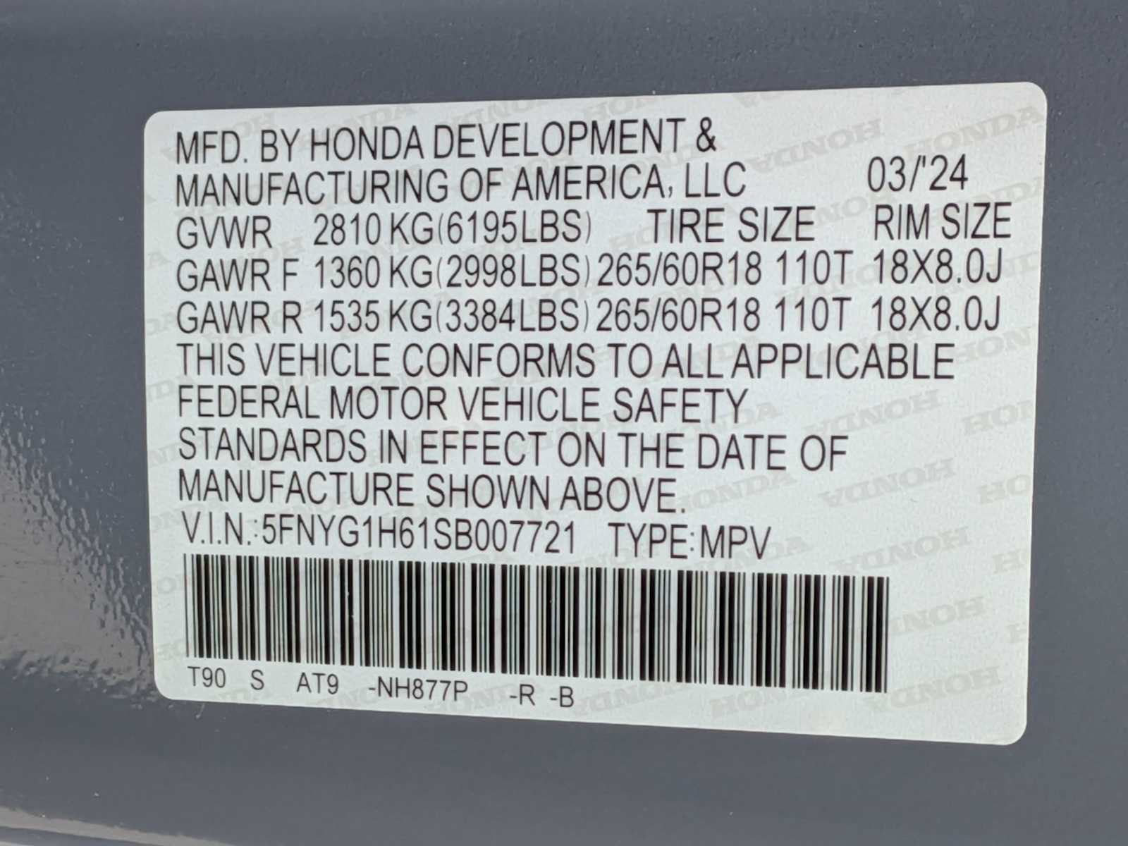 Certified 2025 Honda Pilot TrailSport image 32