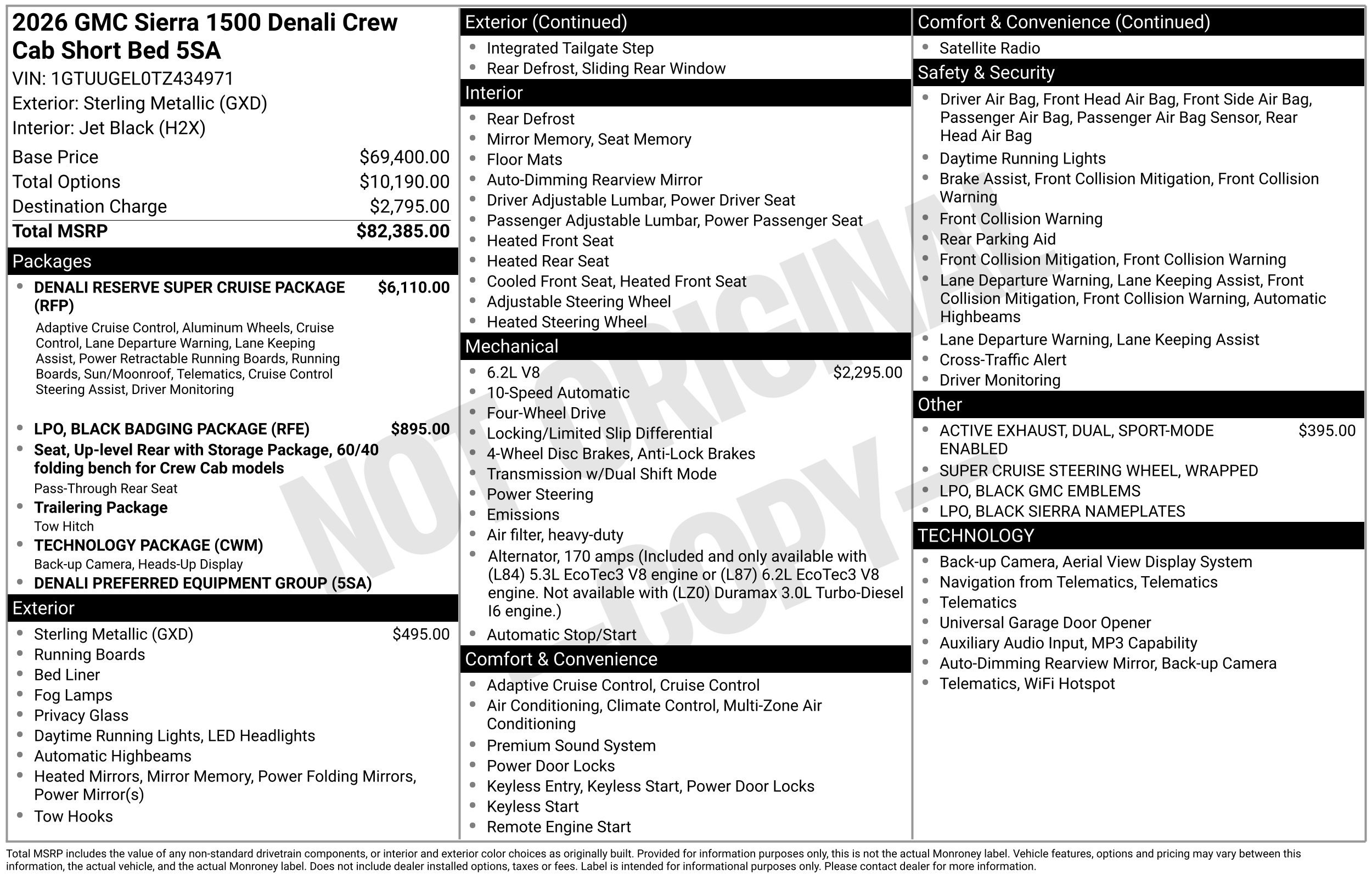 New 2026 GMC Sierra 1500 Denali AWD/4WD image 47