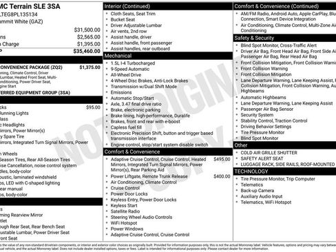 Certified 2023 GMC Terrain SLE w/ Driver Convenience Package AWD/4WD image 2