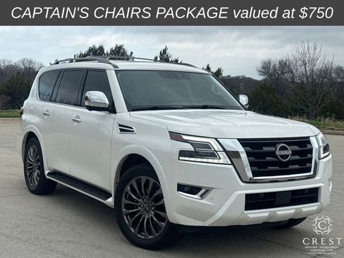 Used 2023 Nissan Armada Platinum w/ Captain's Chairs Package image 1