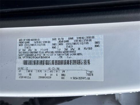 Used 2018 Ford F150 Raptor w/ Equipment Group 802A Luxury image 36