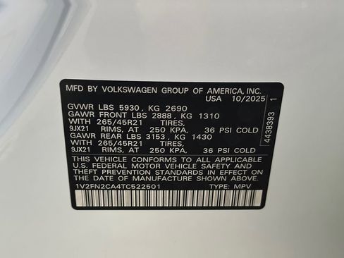 New 2026 Volkswagen Atlas SEL Premium R-Line AWD/4WD image 22