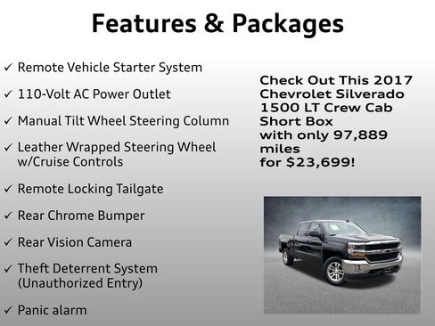 Used 2017 Chevrolet Silverado 1500 LT w/ All Star Edition AWD/4WD image 24