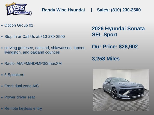 New 2026 Hyundai Sonata SEL AWD/4WD image 5