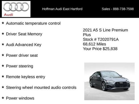 Used 2021 Audi A5 2.0T Premium Plus AWD/4WD image 30