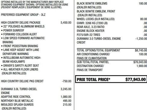 Certified 2021 Chevrolet Silverado 1500 High Country AWD/4WD image 2