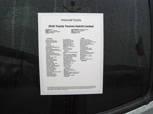 Certified 2026 Toyota Tacoma Limited AWD/4WD image 51