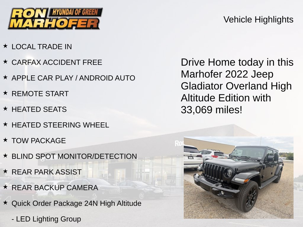 Used 2022 Jeep Gladiator Overland AWD/4WD image 15