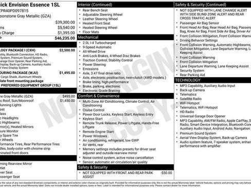 Used 2023 Buick Envision Essence w/ Technology Package I AWD/4WD image 31