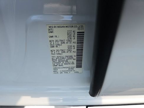 Used 2023 Nissan Frontier Pro-X w/ Pro Convenience Package RWD image 32