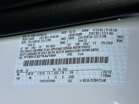 New 2026 Ford Transit 250 148 Medium Roof w/ Load Area Protection Package image 16