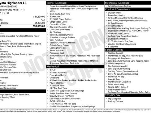 Used 2019 Toyota Highlander LE image 7