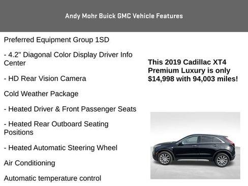Used 2019 Cadillac XT4 Premium Luxury w/ Cold Weather Package image 15