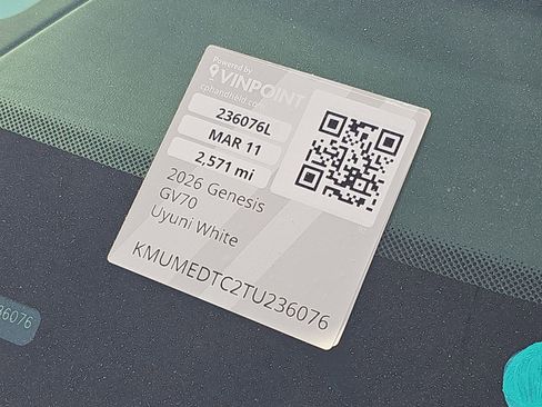 Certified 2026 Genesis GV70 3.5T Sport Prestige image 25