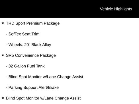 Used 2024 Toyota Tundra SR5 w/ TRD Sport Premium Package AWD/4WD image 5