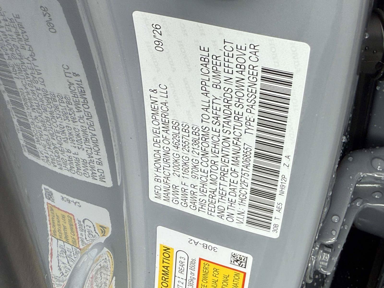 New 2026 Honda Accord Hybrid Sport-L FWD image 20