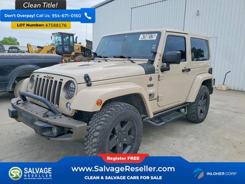 Used 2016 Jeep Wrangler Sahara AWD/4WD image 1