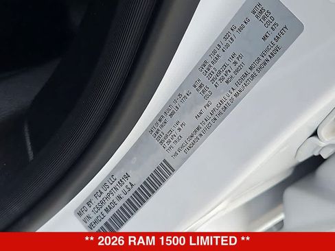New 2026 RAM 1500 Limited AWD/4WD image 40