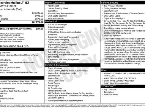 Used 2018 Chevrolet Malibu LT image 27